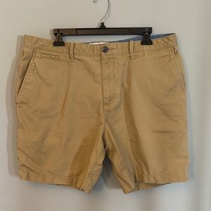 Original Penguin Men's Tan Flat Front Shorts